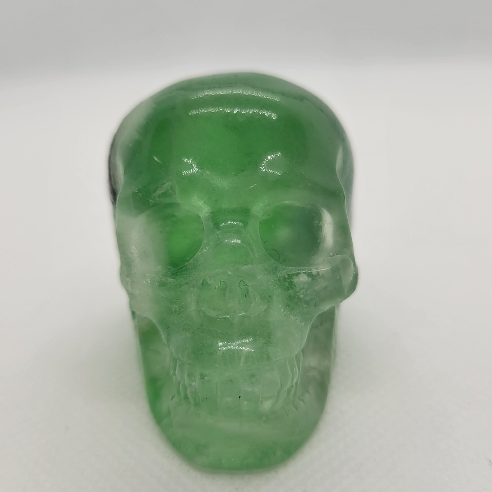 2" Green Fluorite Crystal Skull